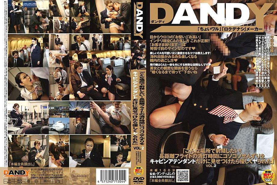 DANDY-202 "I Want To Ejaculate In A Place Like This! When I Showed Me A Sneak Peek At The Lights Out On A Long-distance Flight Only The Cabin Attendants Gently Fucked Me" VOL.2